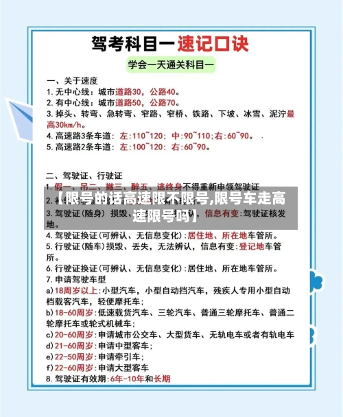 【限号的话高速限不限号,限号车走高速限号吗】-第3张图片