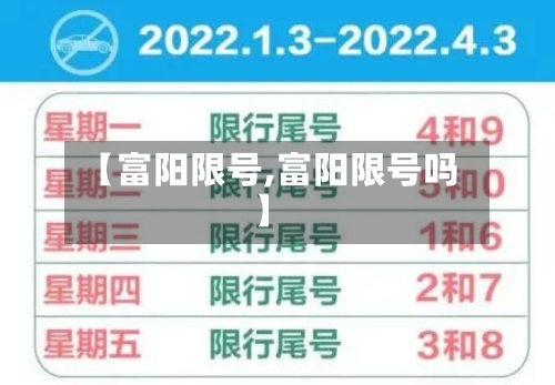 【富阳限号,富阳限号吗】-第2张图片