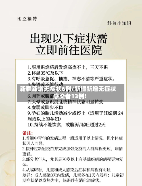 新疆新增无症状6例/新疆新增无症状感染者13例!
