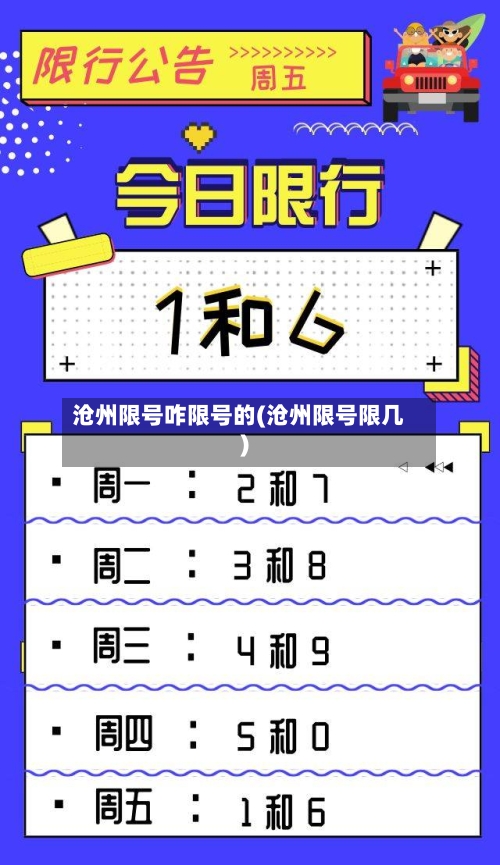 沧州限号咋限号的(沧州限号限几)