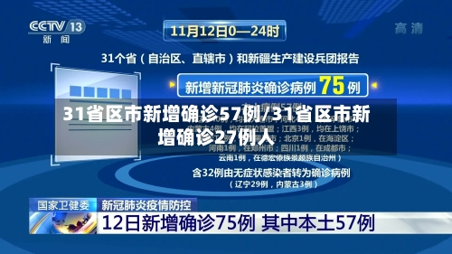 31省区市新增确诊57例/31省区市新增确诊27例人-第3张图片