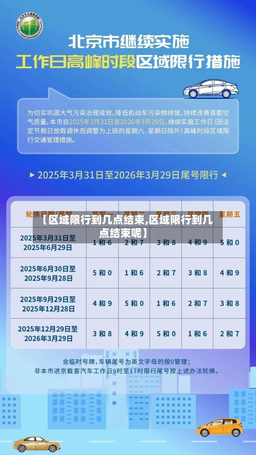 【区域限行到几点结束,区域限行到几点结束呢】-第2张图片