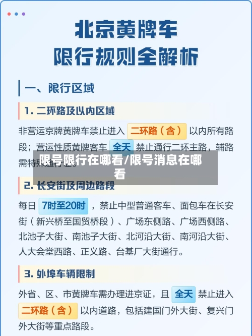 限号限行在哪看/限号消息在哪看