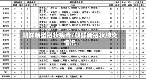 朝鲜新型冠状病毒/朝鲜新冠状肺炎情况-第3张图片
