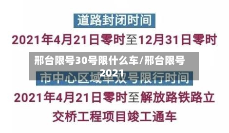 邢台限号30号限什么车/邢台限号2021