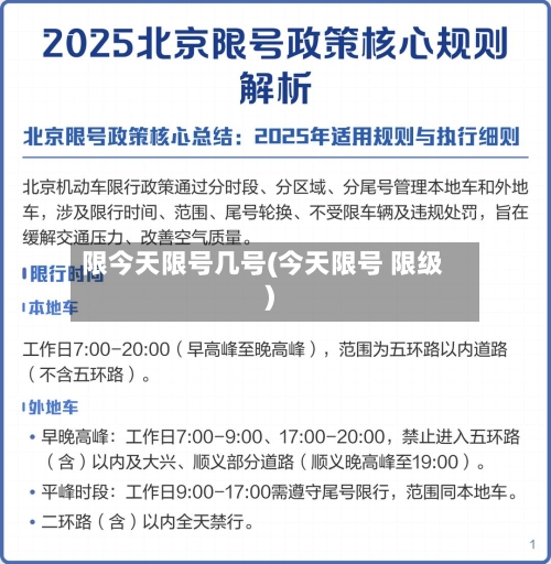 限今天限号几号(今天限号 限级)-第3张图片