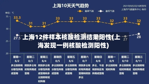 上海12件样本核酸检测结果阳性(上海发现一例核酸检测阳性)-第3张图片