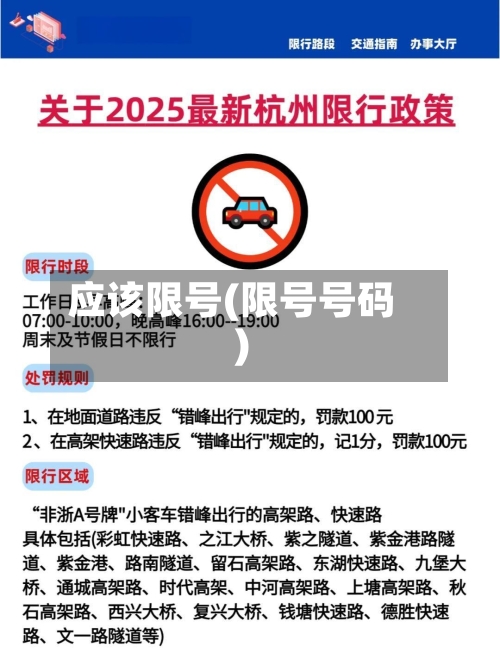 应该限号(限号号码)-第3张图片