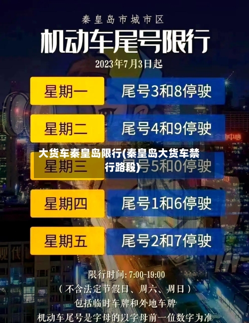 大货车秦皇岛限行(秦皇岛大货车禁行路段)