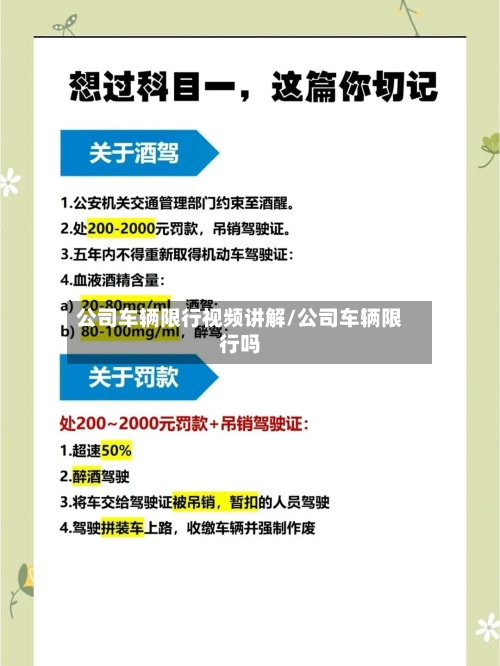 公司车辆限行视频讲解/公司车辆限行吗