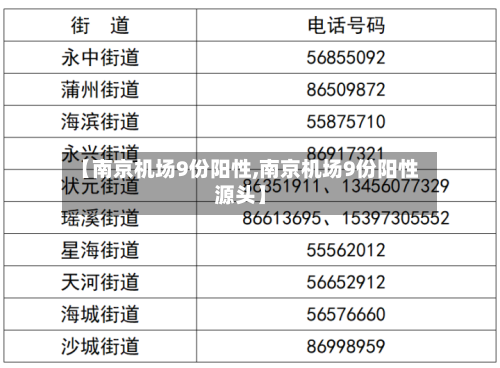 【南京机场9份阳性,南京机场9份阳性源头】-第3张图片