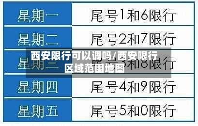西安限行可以调吗/西安限行区域范围地图