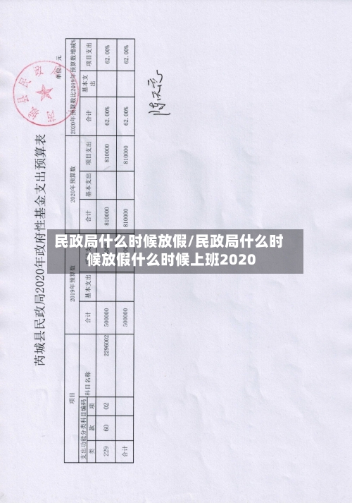 民政局什么时候放假/民政局什么时候放假什么时候上班2020-第3张图片