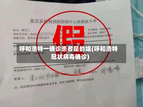 呼和浩特一确诊患者是的姐(呼和浩特冠状病毒确诊)-第2张图片