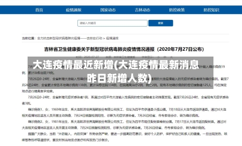 大连疫情最近新增(大连疫情最新消息昨日新增人数)-第2张图片