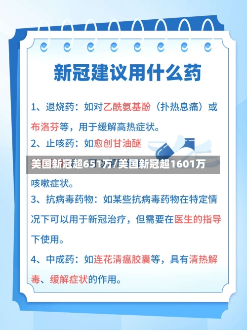 美国新冠超651万/美国新冠超1601万