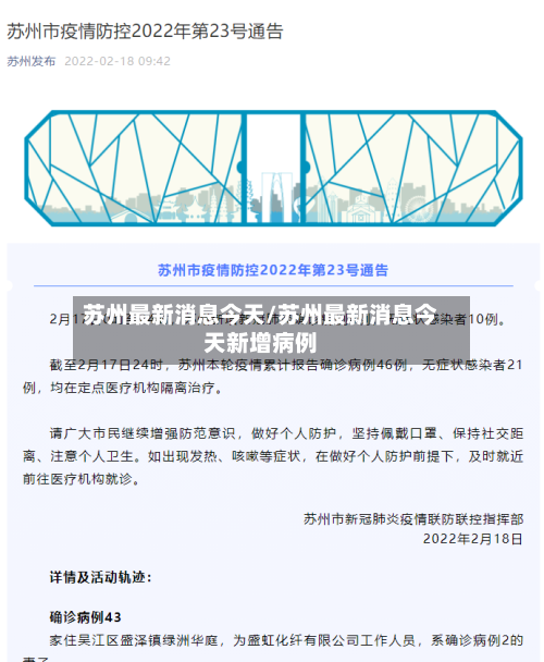 苏州最新消息今天/苏州最新消息今天新增病例-第2张图片