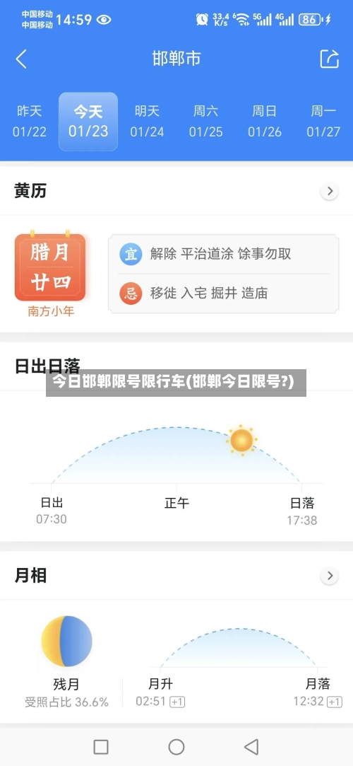 今日邯郸限号限行车(邯郸今日限号?)-第3张图片