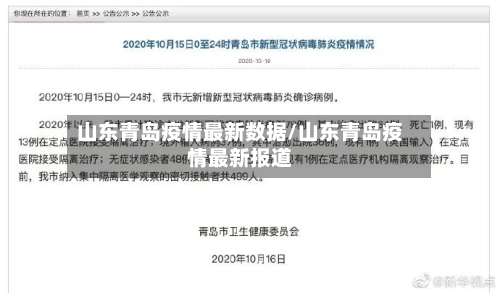 山东青岛疫情最新数据/山东青岛疫情最新报道-第3张图片