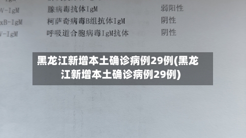 黑龙江新增本土确诊病例29例(黑龙江新增本土确诊病例29例)