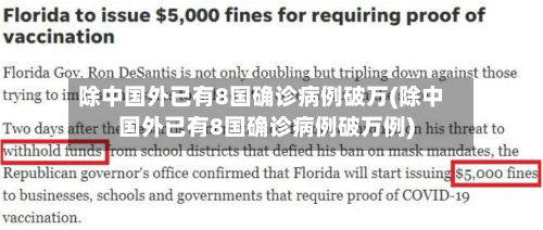 除中国外已有8国确诊病例破万(除中国外已有8国确诊病例破万例)