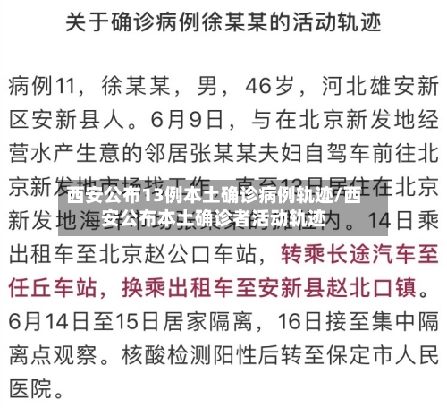 西安公布13例本土确诊病例轨迹/西安公布本土确诊者活动轨迹
