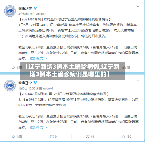 【辽宁新增3例本土确诊病例,辽宁新增3例本土确诊病例是哪里的】-第3张图片
