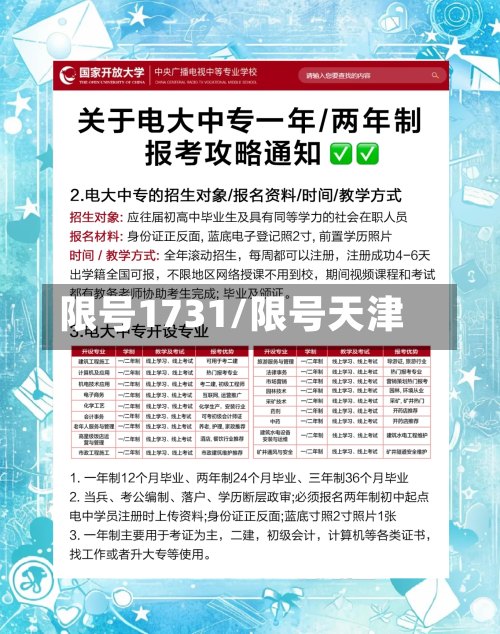 限号1731/限号天津