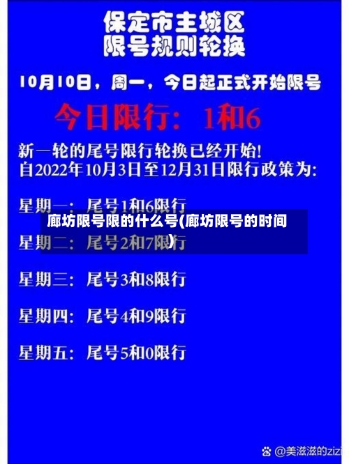 廊坊限号限的什么号(廊坊限号的时间)-第2张图片