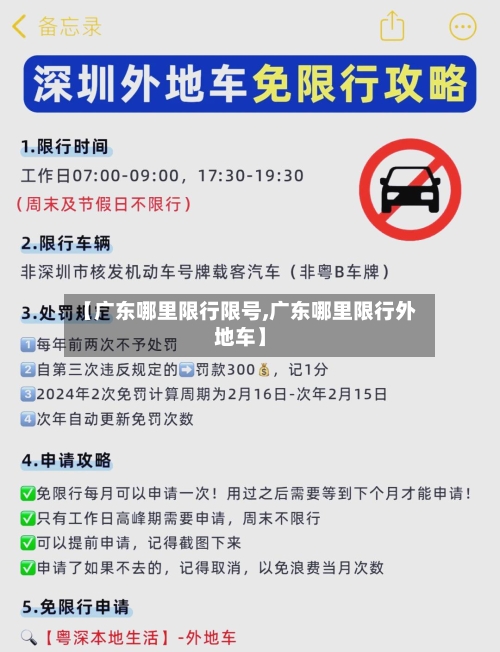 【广东哪里限行限号,广东哪里限行外地车】