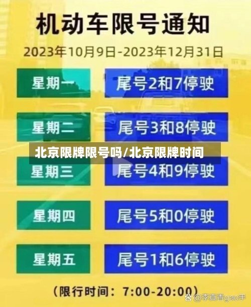 北京限牌限号吗/北京限牌时间-第2张图片