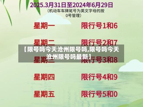 【限号吗今天沧州限号吗,限号吗今天沧州限号吗最新】-第2张图片