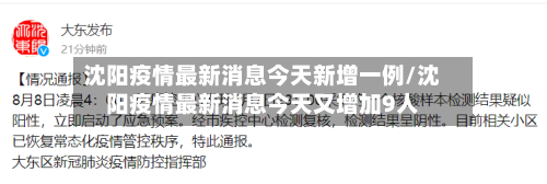 沈阳疫情最新消息今天新增一例/沈阳疫情最新消息今天又增加9人-第2张图片