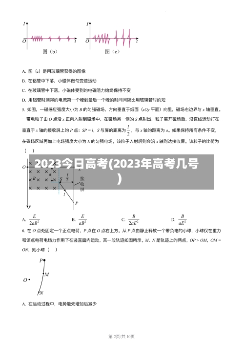 2023今日高考(2023年高考几号)-第2张图片