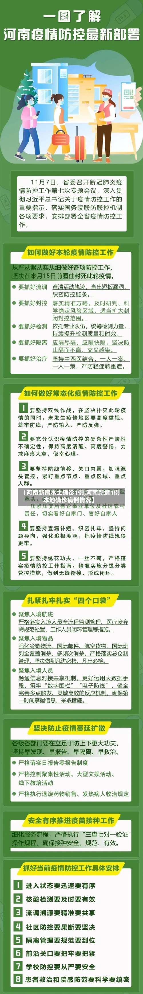 【河南新增本土确诊1例,河南新增1例本地确诊病例情况】