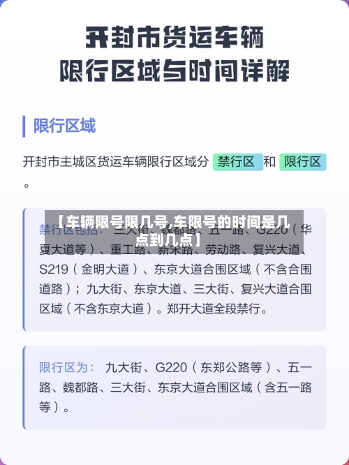 【车辆限号限几号,车限号的时间是几点到几点】
