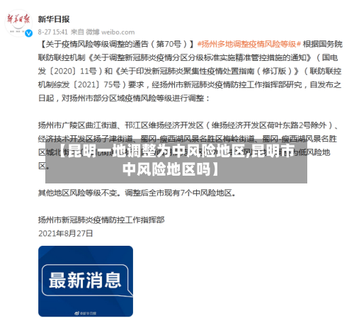 【昆明一地调整为中风险地区,昆明市中风险地区吗】-第2张图片