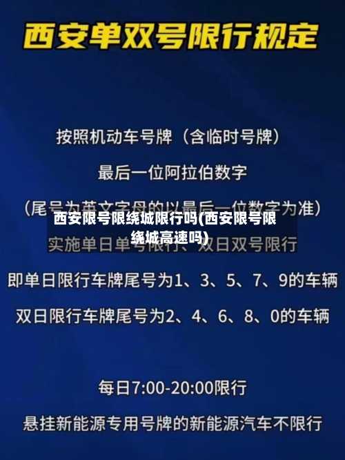 西安限号限绕城限行吗(西安限号限绕城高速吗)-第2张图片