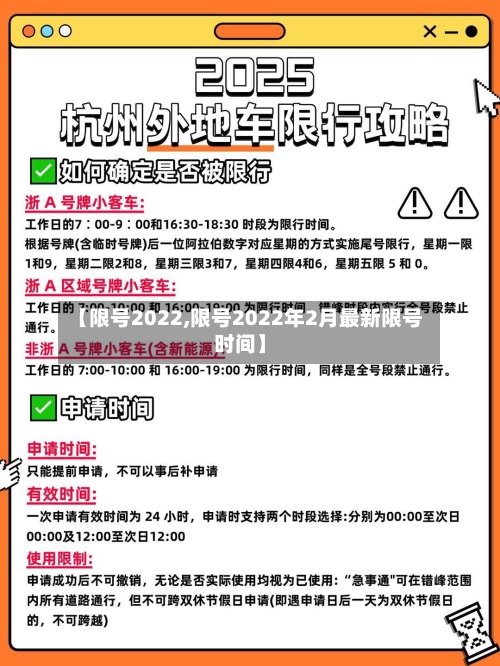 【限号2022,限号2022年2月最新限号时间】-第2张图片