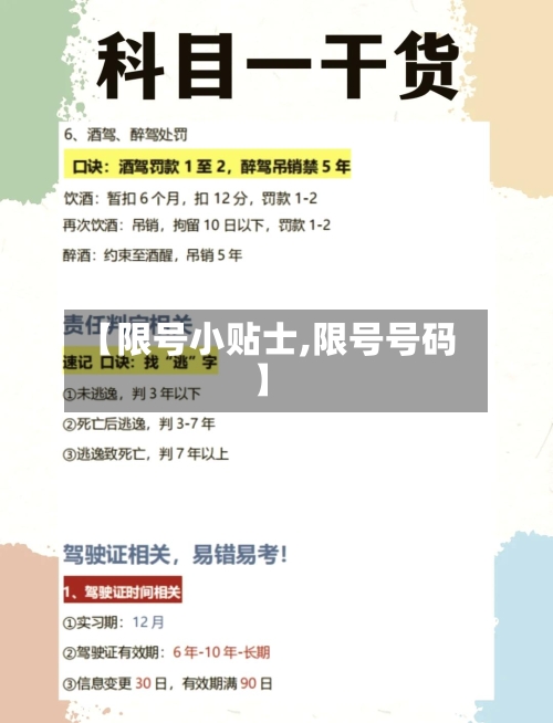 【限号小贴士,限号号码】-第3张图片