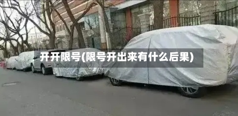开开限号(限号开出来有什么后果)