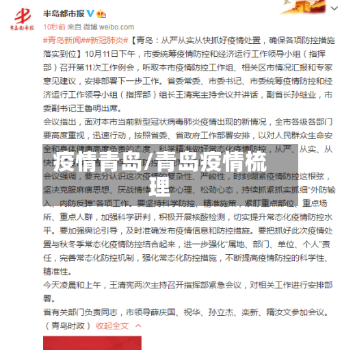疫情青岛/青岛疫情梳理-第2张图片
