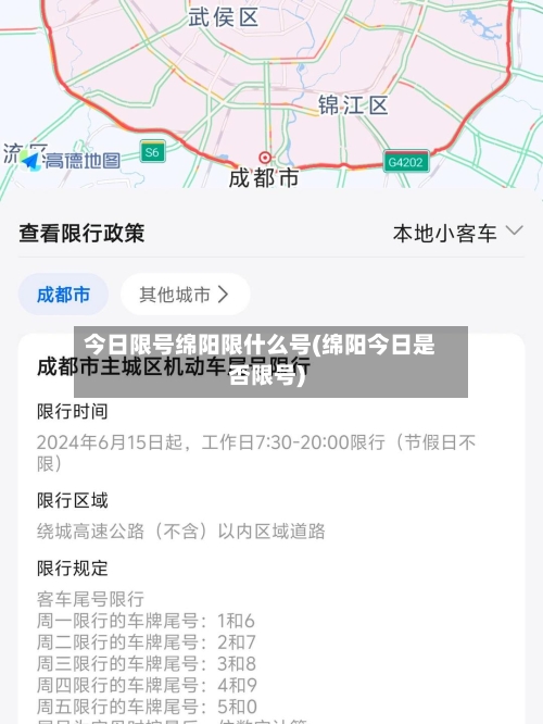 今日限号绵阳限什么号(绵阳今日是否限号)
