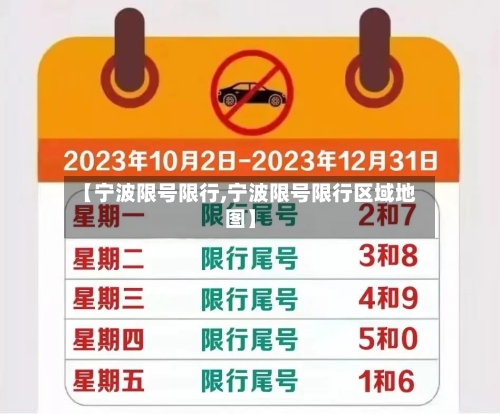 【宁波限号限行,宁波限号限行区域地图】-第2张图片
