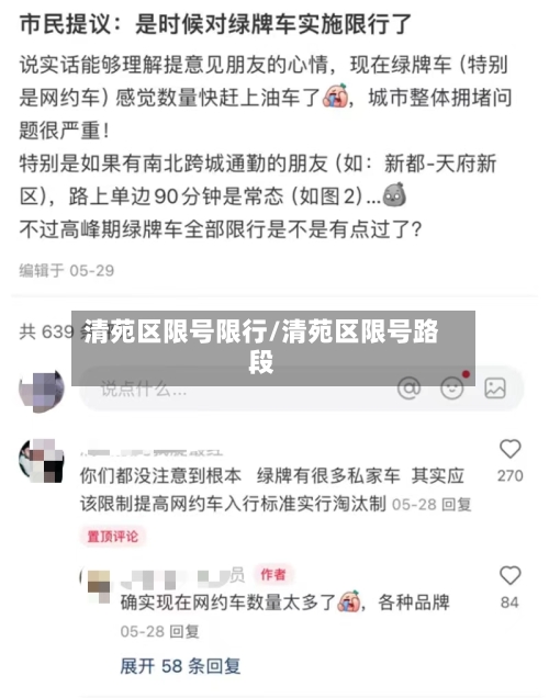 清苑区限号限行/清苑区限号路段-第2张图片