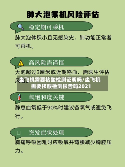 坐飞机需要核酸检测证明吗/坐飞机需要核酸检测报告吗2021