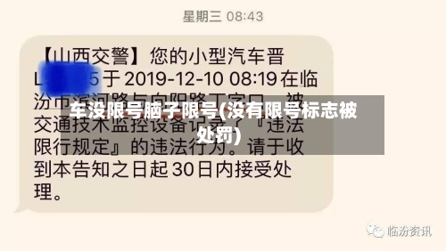 车没限号脑子限号(没有限号标志被处罚)-第3张图片