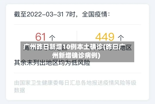 广州昨日新增10例本土确诊(昨日广州新增确诊病例)