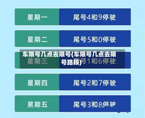 车限号几点去限号(车限号几点去限号路段)-第3张图片