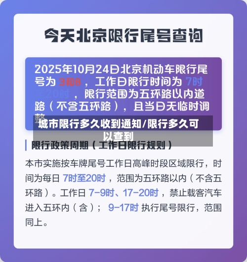 城市限行多久收到通知/限行多久可以查到-第3张图片